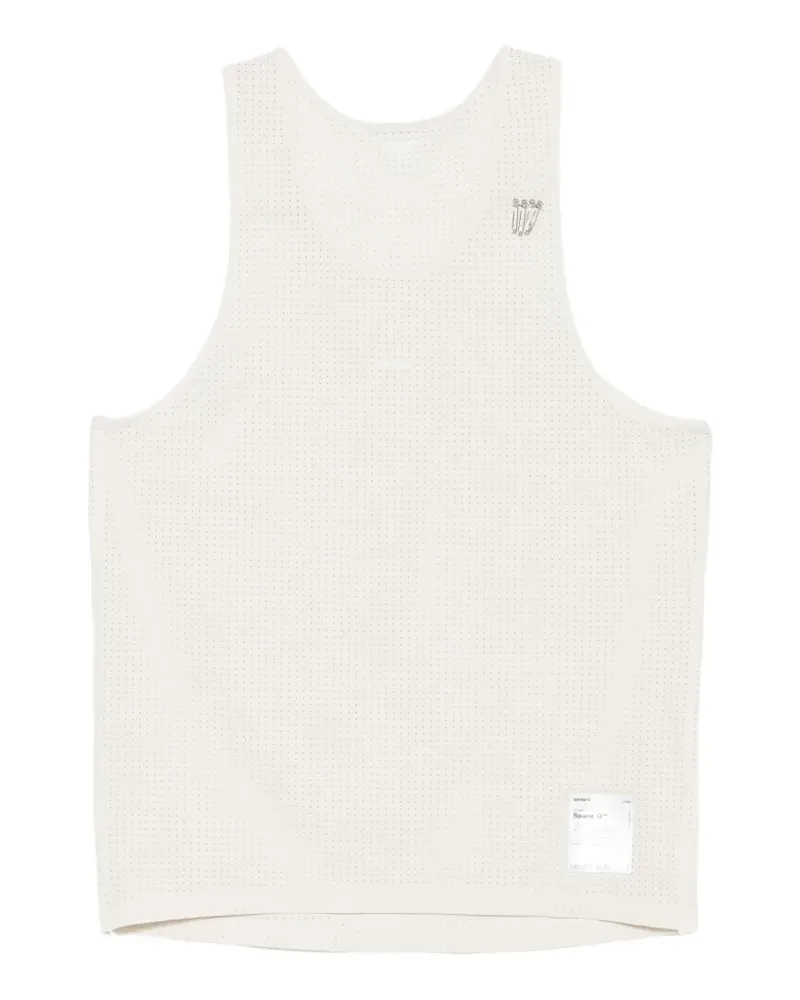 Satisfy Space-O perforated vest - Nude Nude