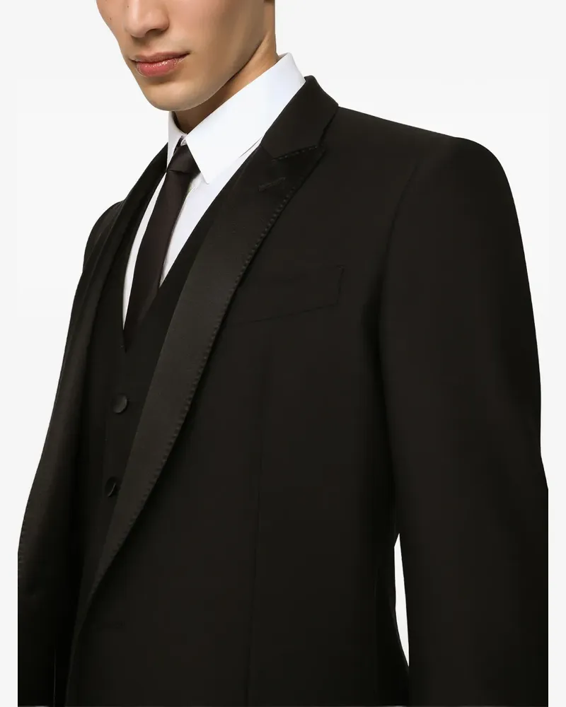 Dolce & Gabbana Einreihiger Anzug - Schwarz Schwarz