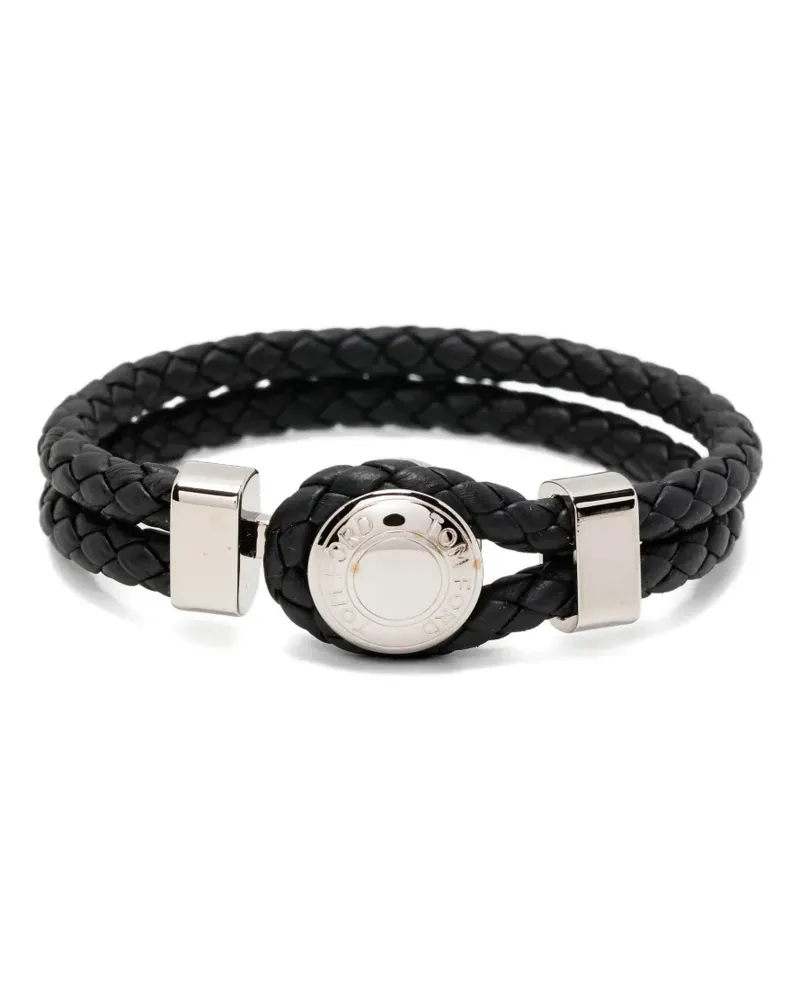 Tom Ford Gewebtes Armband - Schwarz Schwarz