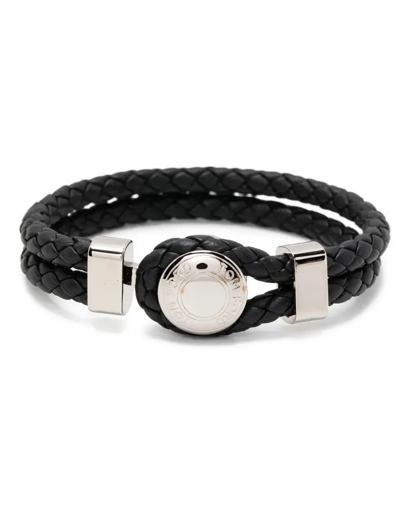 Tom Ford Gewebtes Armband - Schwarz Schwarz