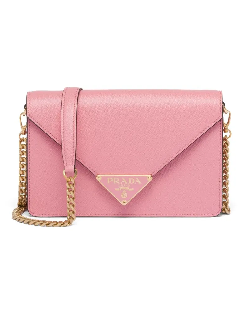 Prada Schultertasche aus Saffiano-Leder - Rosa Rosa