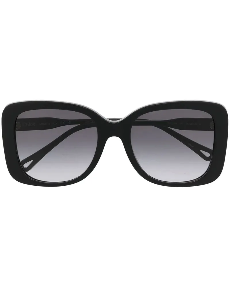 Chloé Sonnenbrille im Oversized-Look - Schwarz Schwarz