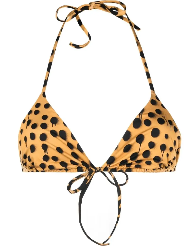 Dsquared2 Neckholder-Bikini mit Leoparden-Print - Nude Nude
