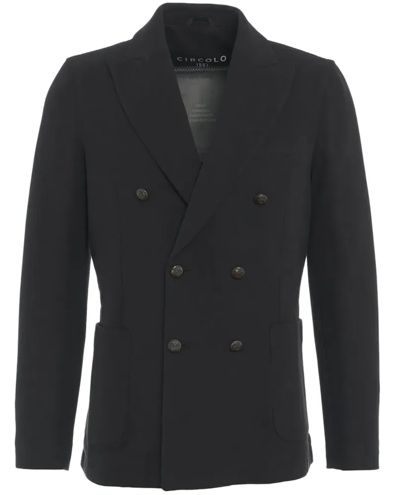 CIRCOLO 1901 Doppelreihiges Sakko - Schwarz Schwarz