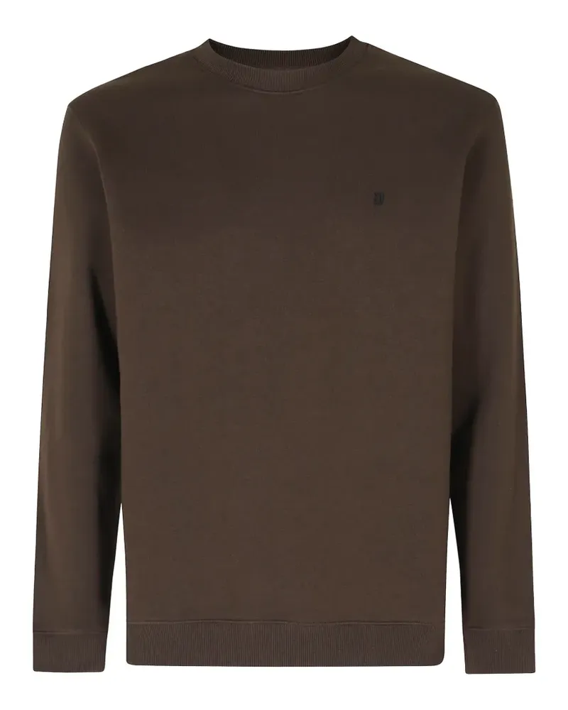 Dondup Pullover mit Logo-Patch - Braun Braun