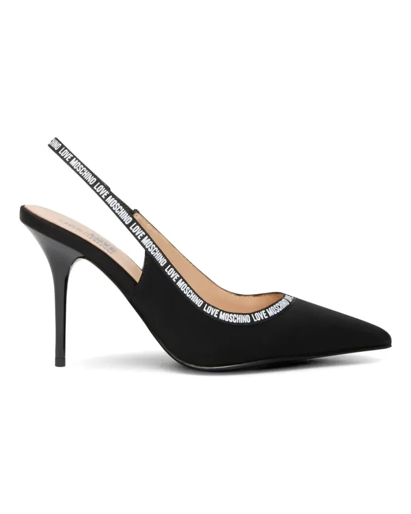 Moschino slingback court pumps - Schwarz Schwarz