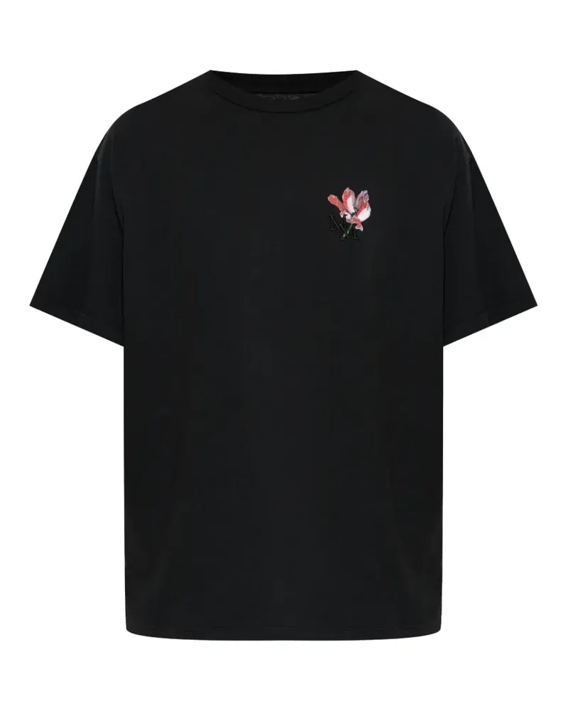Maison Margiela floral-print T-shirt - Schwarz Schwarz