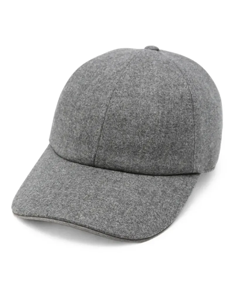 Eleventy melange-effect cap - Grau Grau