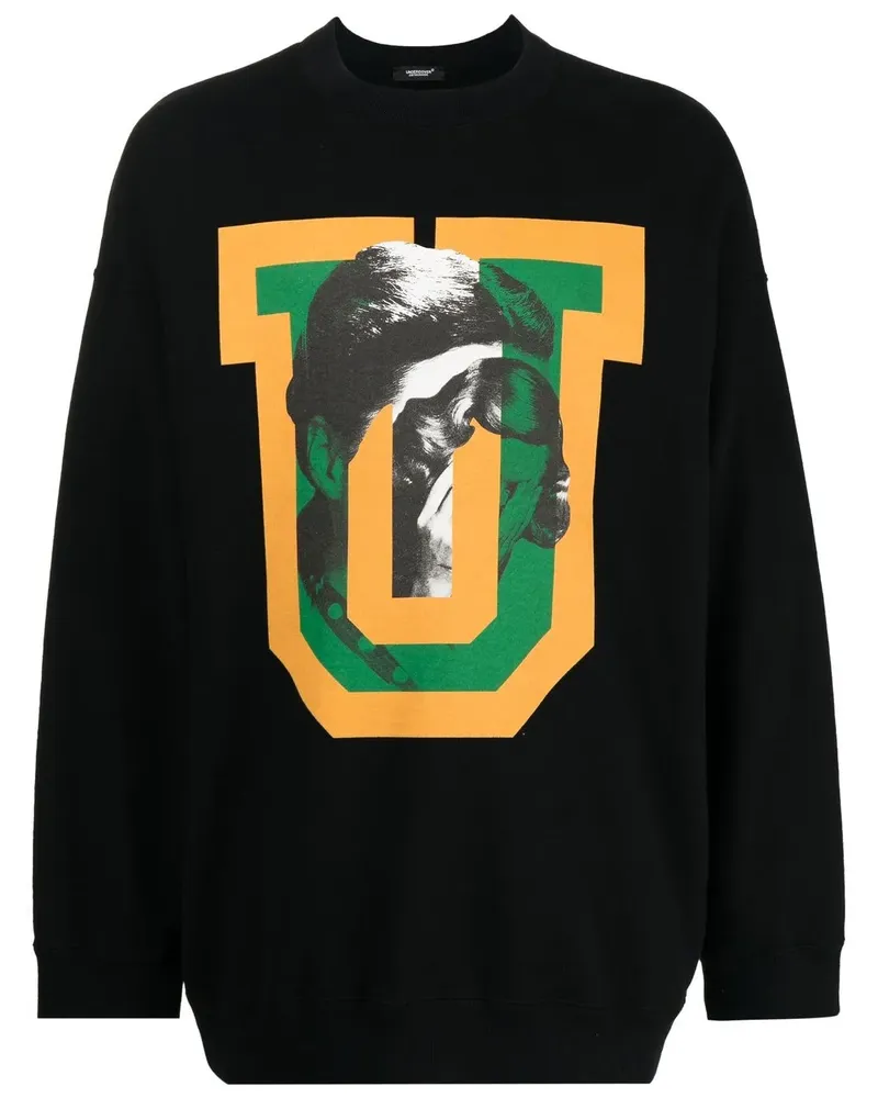 Undercover Sweatshirt mit grafischem Print - Schwarz Schwarz