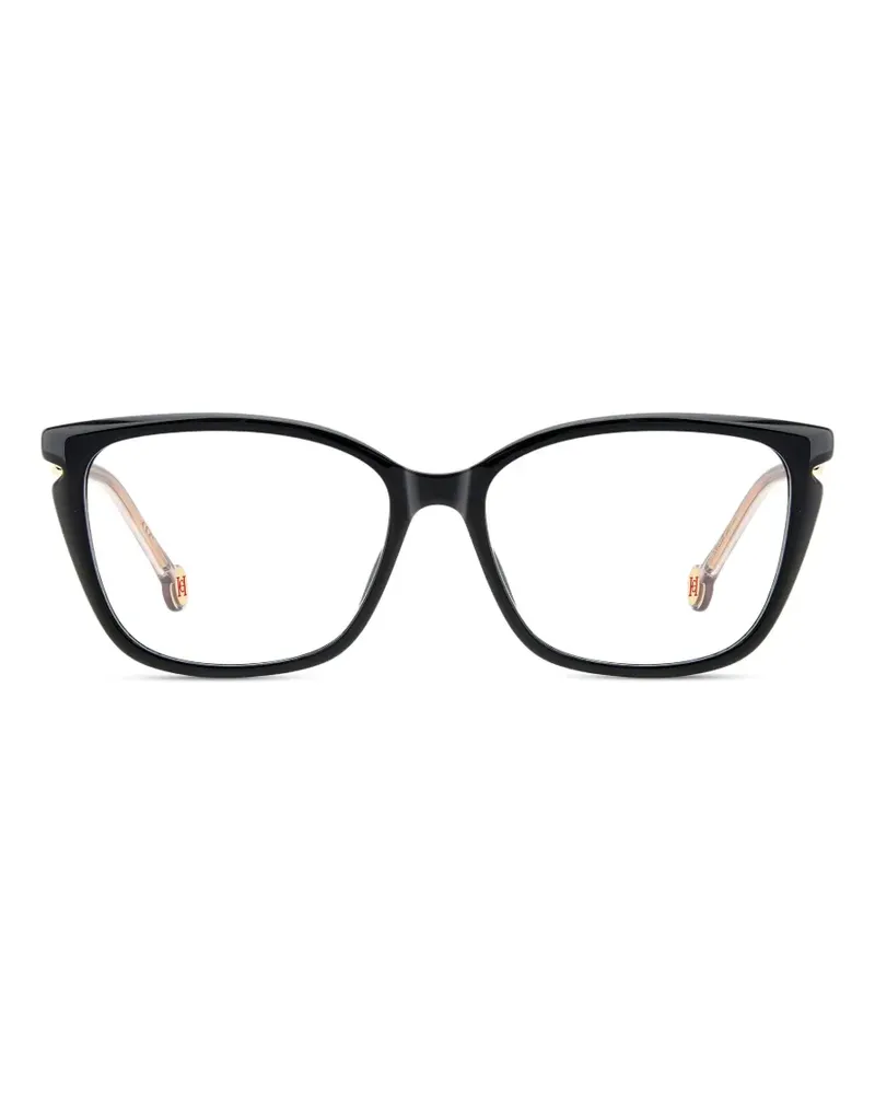 Carolina Herrera New York Cat-Eye-Brille - Schwarz Schwarz