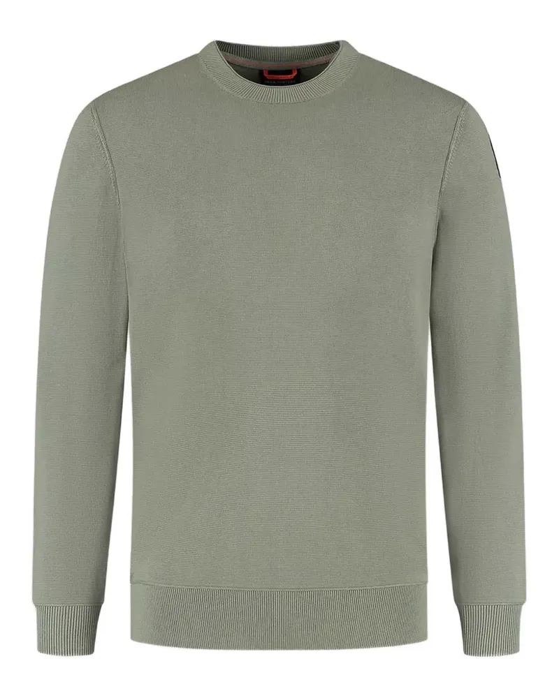 Parajumpers Geripptes Basic Braw Sweatshirt - Grün Grün