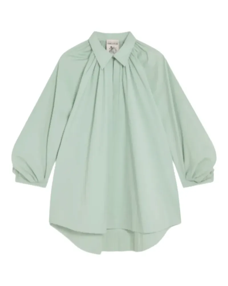 Semicouture Hemd mit Puffärmeln - Grün Grün