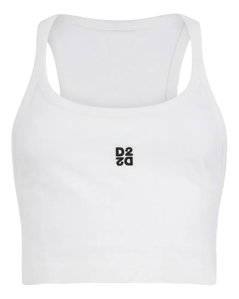 Dsquared2 Tanktop mit Logo - Weiß Weiß