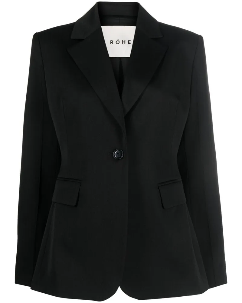 Róhe Einreihiger Blazer Schwarz