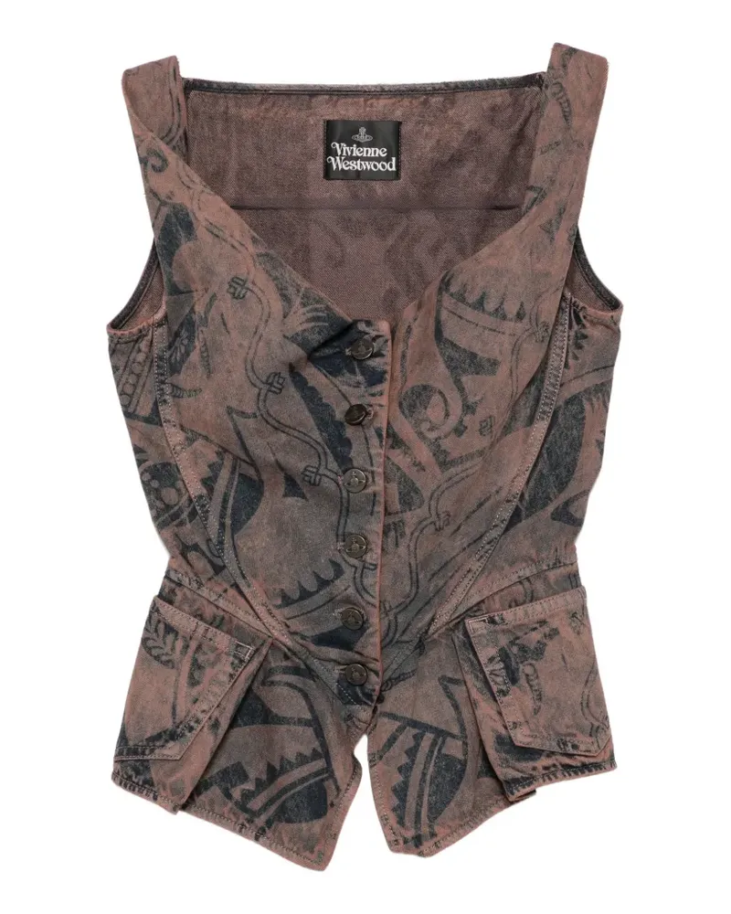 Vivienne Westwood Monday Bizarre-print top - Braun Braun
