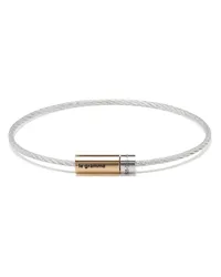 Le Gramme 18kt Gold- und Silberarmband im Kabeldesign, 7g Silber