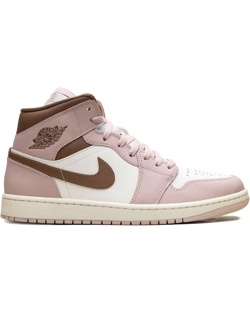 Nike Jordan 1 Mid Pink Oxford/Brown Sneakers - Rosa Rosa