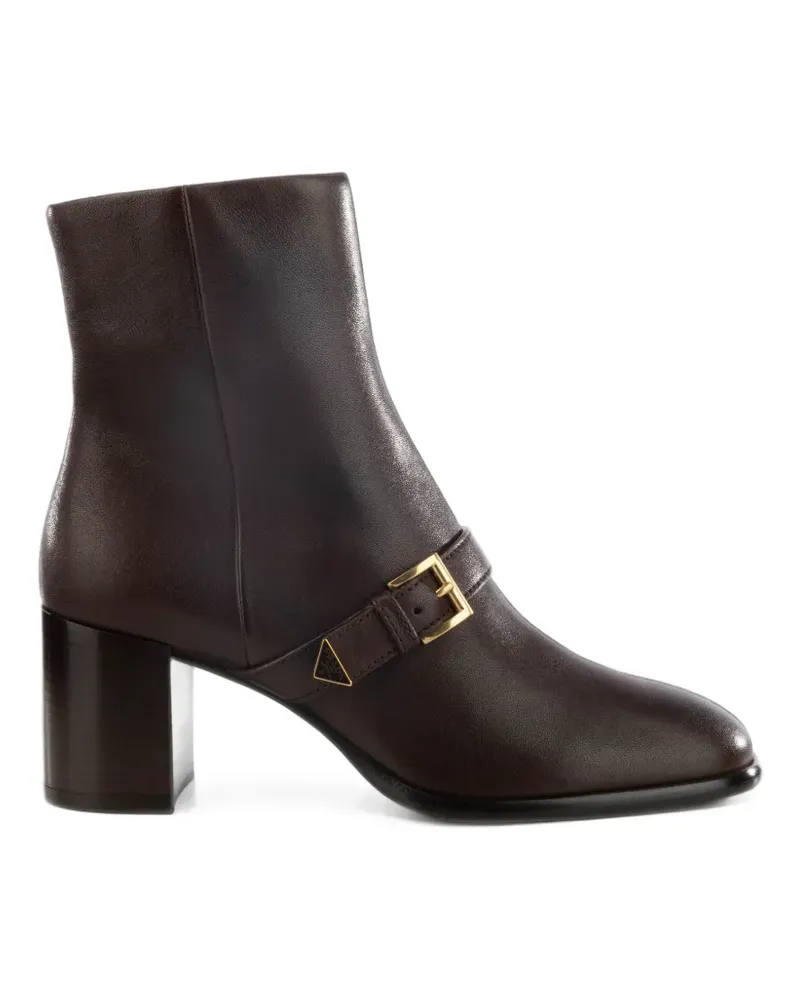 Prada Stiefeletten aus Leder - Braun Braun