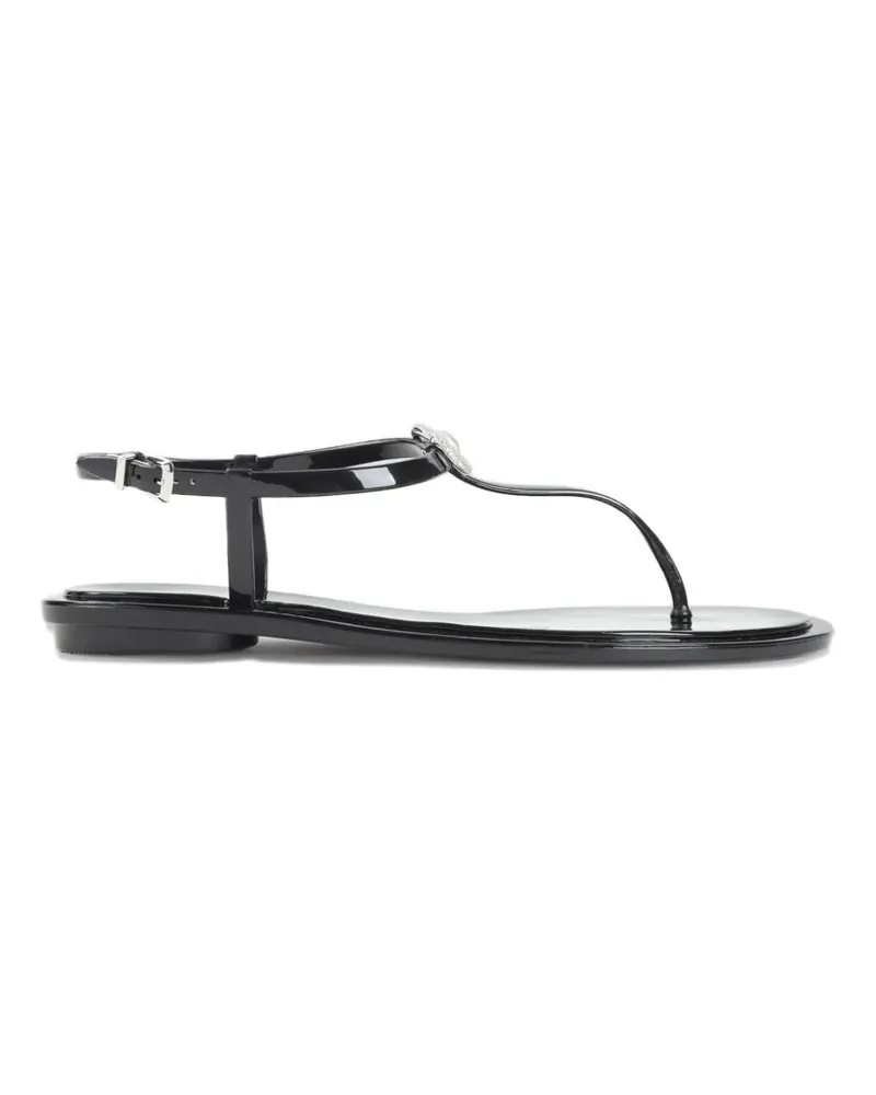 Mach & Mach bow-detail flat sandals - Schwarz Schwarz