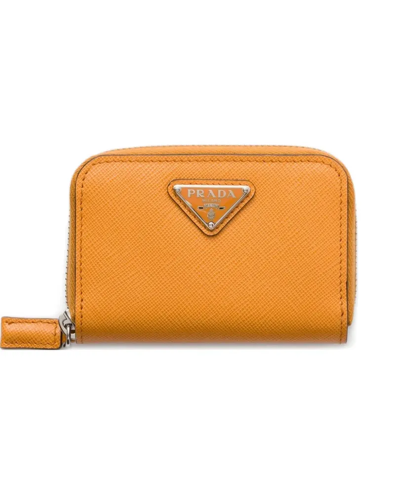 Prada Portemonnaie mit rundem Reißverschluss - Orange Orange