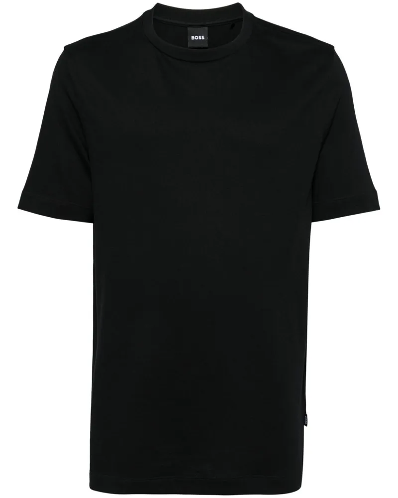 HUGO BOSS T-Shirt aus Pikee - Schwarz Schwarz