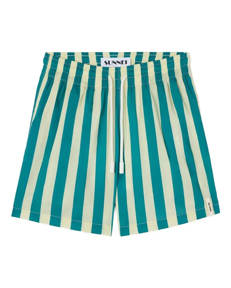 SUNNEI Gestreifte Badeshorts - Grün Grün