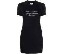 Minikleid mit grafischem Print - Schwarz
