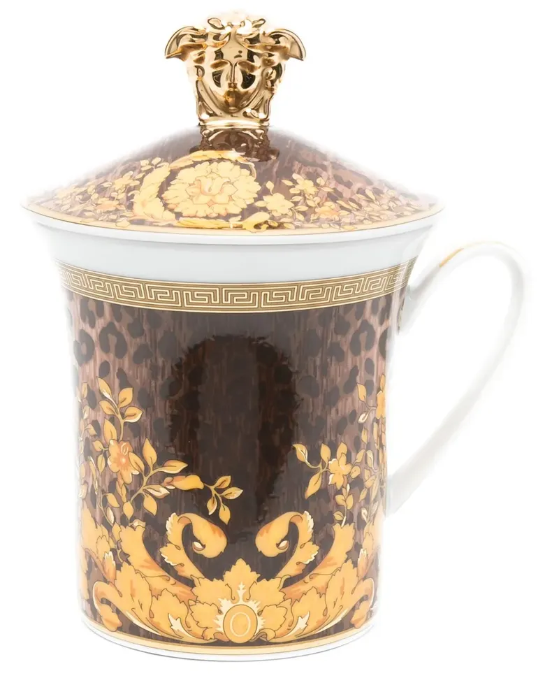 Versace Tasse mit Wild Floralia-Print - Gelb Gelb