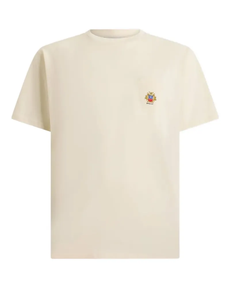 Bally T-Shirt mit Logo-Stickerei - Weiß Weiß