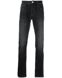 Billionaire Straight-Leg-Jeans mit Logo-Patch Schwarz