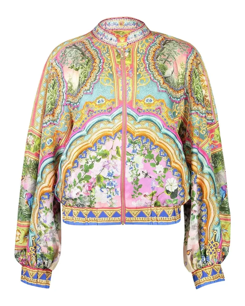 Camilla pattern bomber jacket - Gelb Gelb
