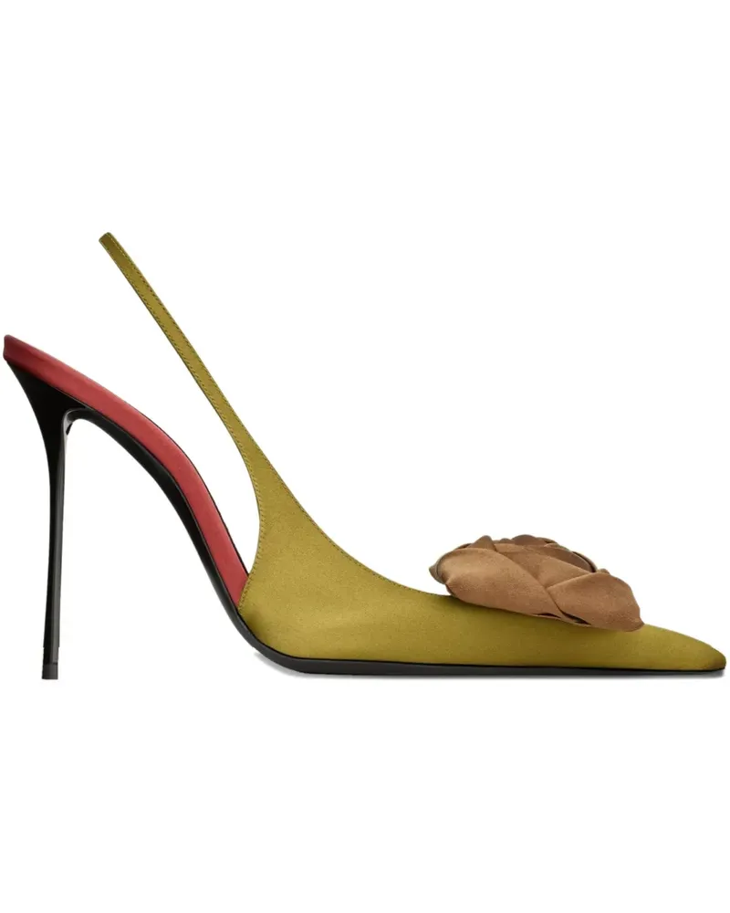 Saint Laurent Amalia Slingback-Pumps 110mm - Grün Grün