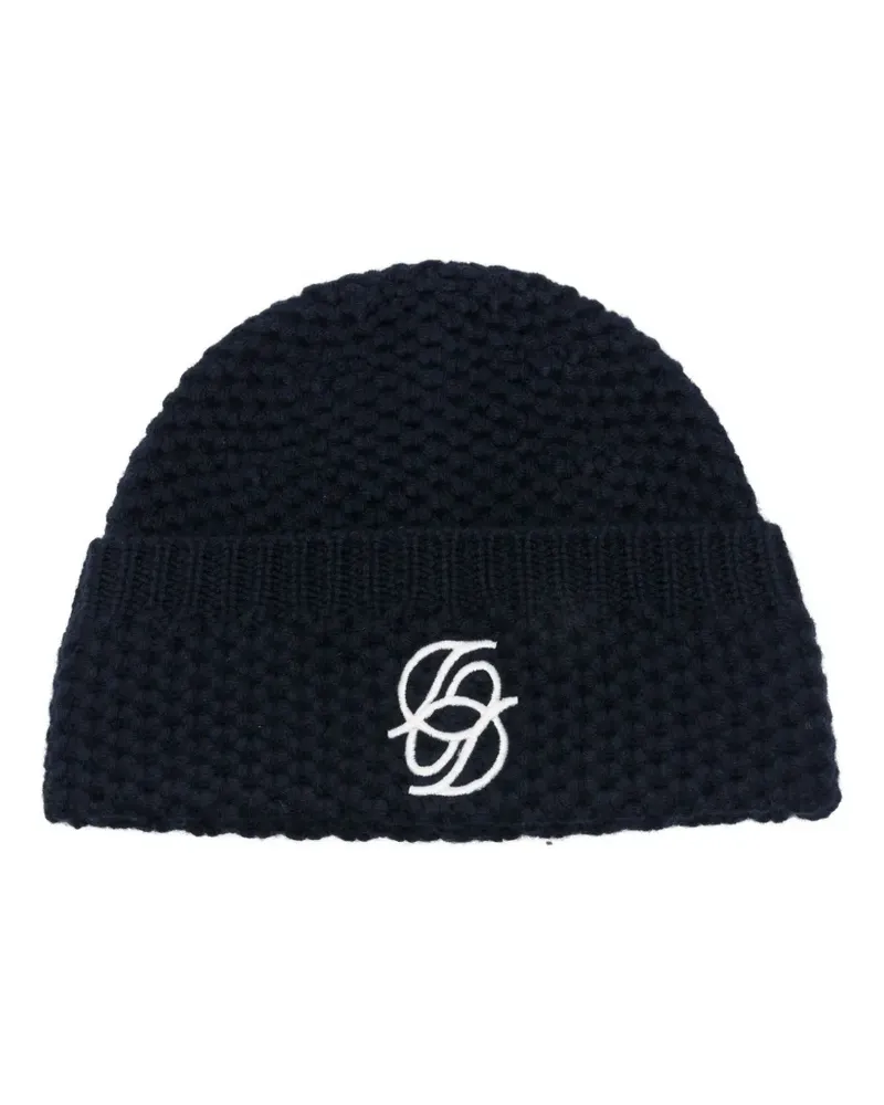 Drôle de Monsieur Beanie mit Logo-Stickerei - Blau Blau