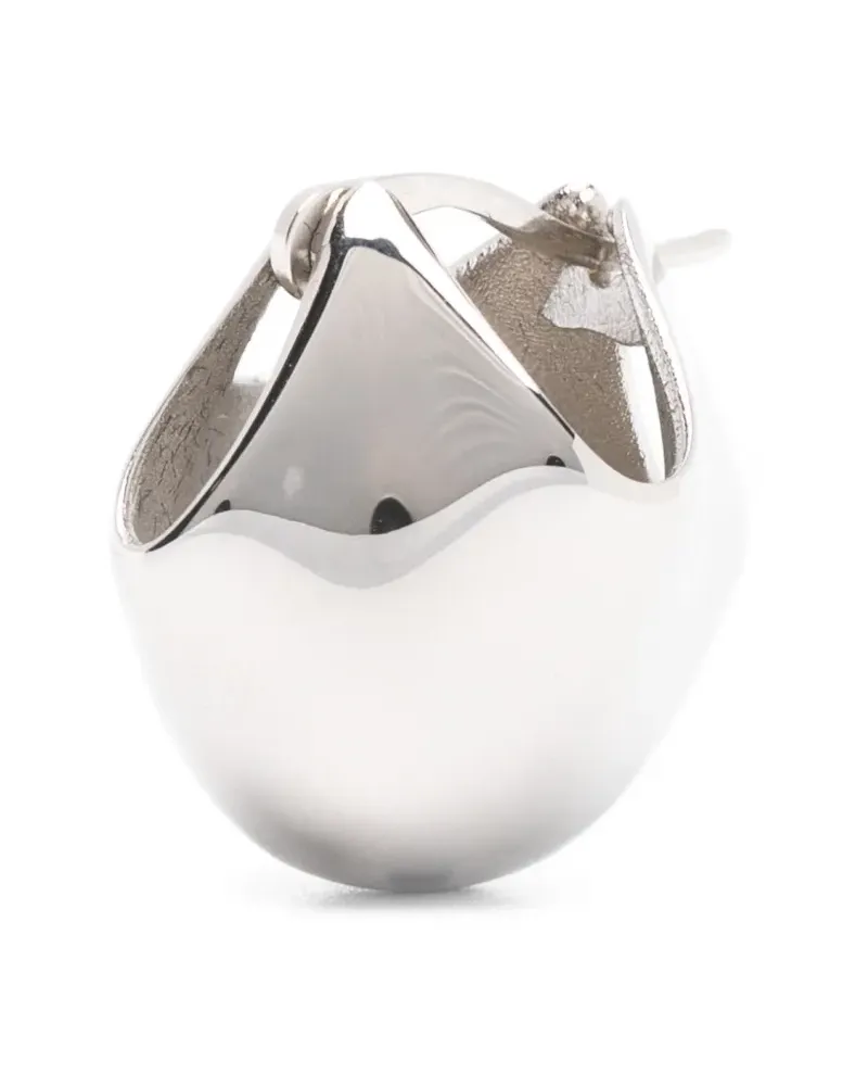 KHAITE Kleine Lotus Ohrringe mit Glanzoptik - Silber Silber