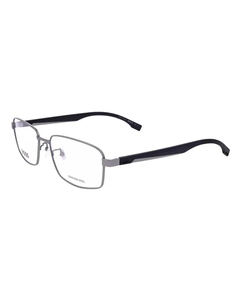 HUGO BOSS rectangle-frame glasses - Grau Grau