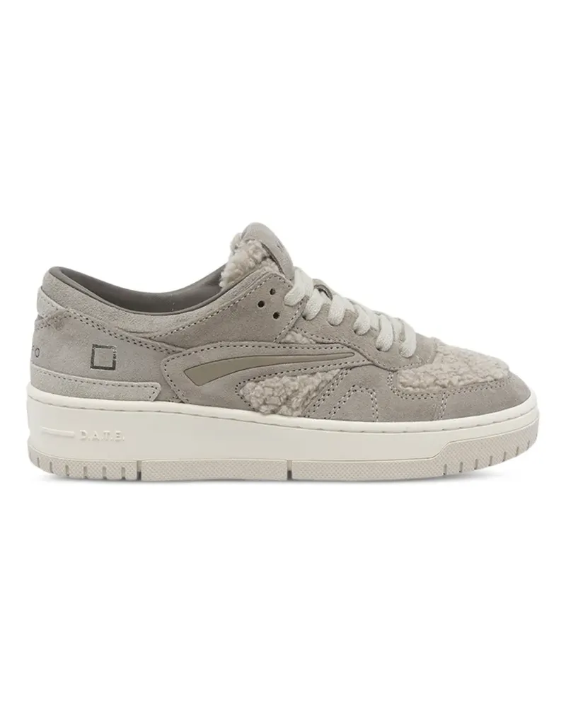 D.A.T.E. Torneo Sneakers mit Shearling - Grau Grau
