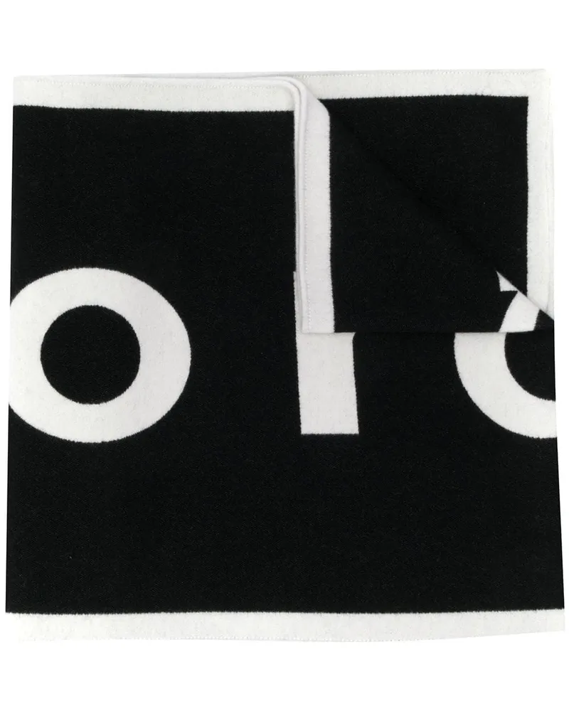 Paco Rabanne Schal mit Logo - Schwarz Schwarz