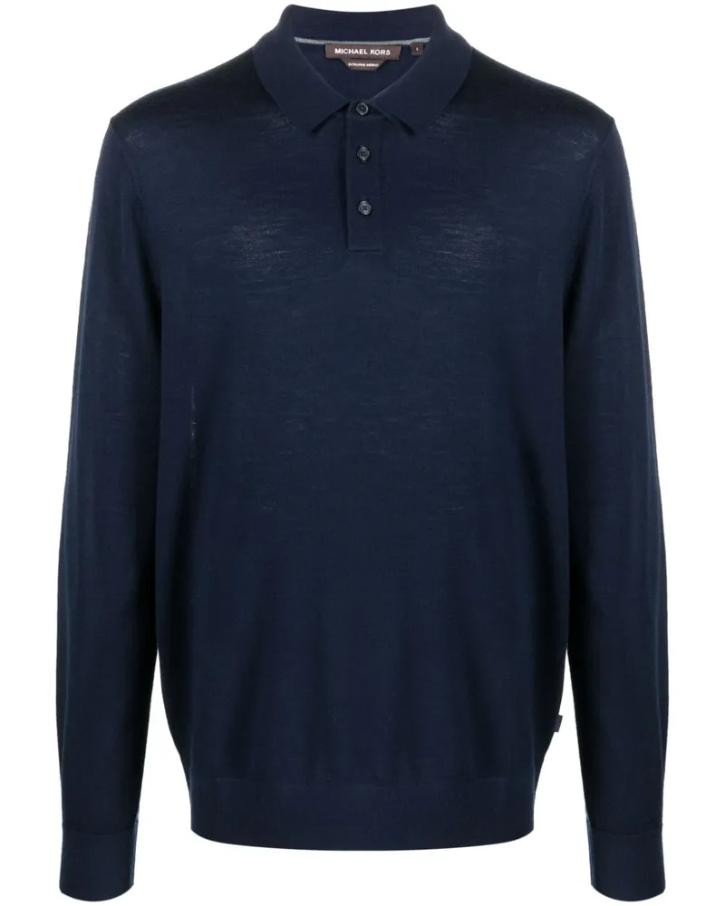 Michael Kors Poloshirt aus Merinowolle - Blau Blau