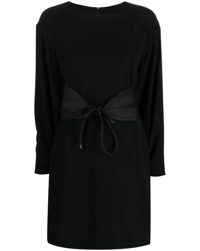 Emporio Armani Minikleid mit Gürtel - Schwarz Schwarz