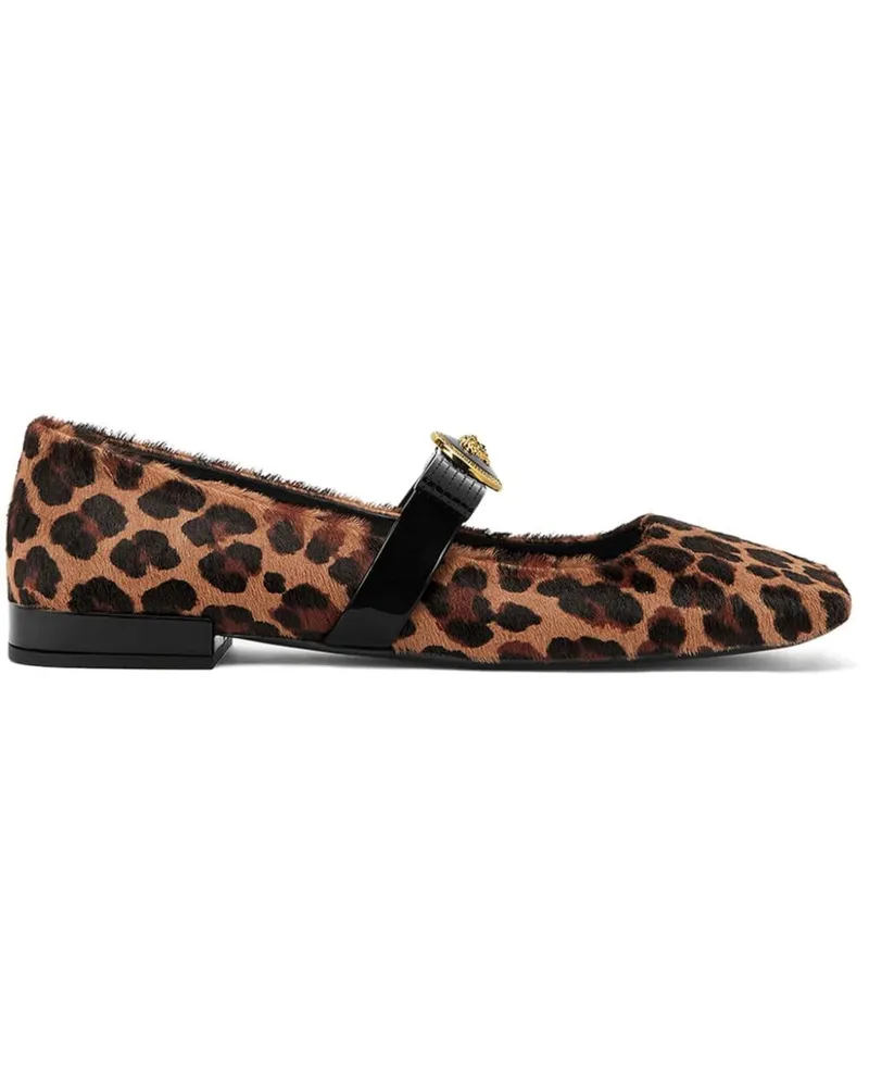 Versace Medusa'95 Ballerinas mit Leoparden-Print - Braun Braun