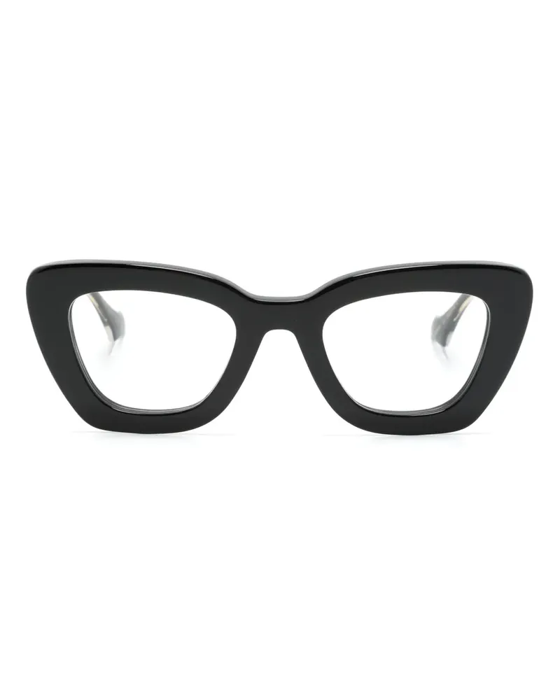 Gucci Cat-Eye-Sonnenbrille mit GG - Schwarz Schwarz