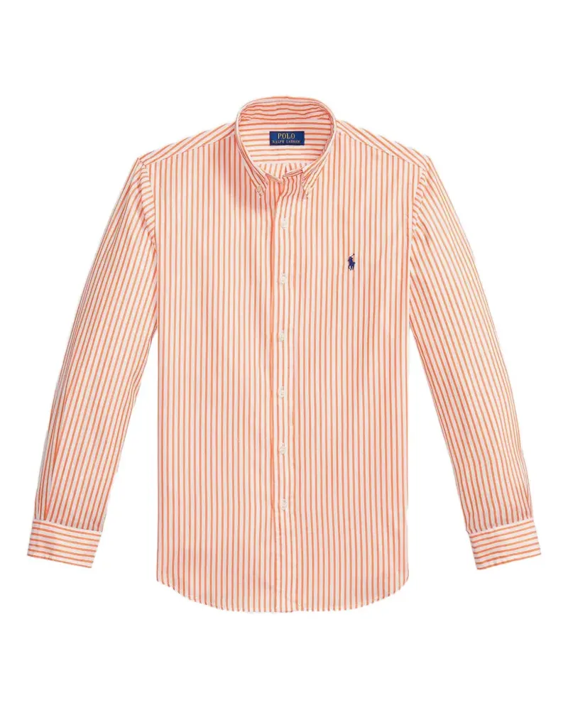 Ralph Lauren striped long-sleeve shirt - Orange Orange