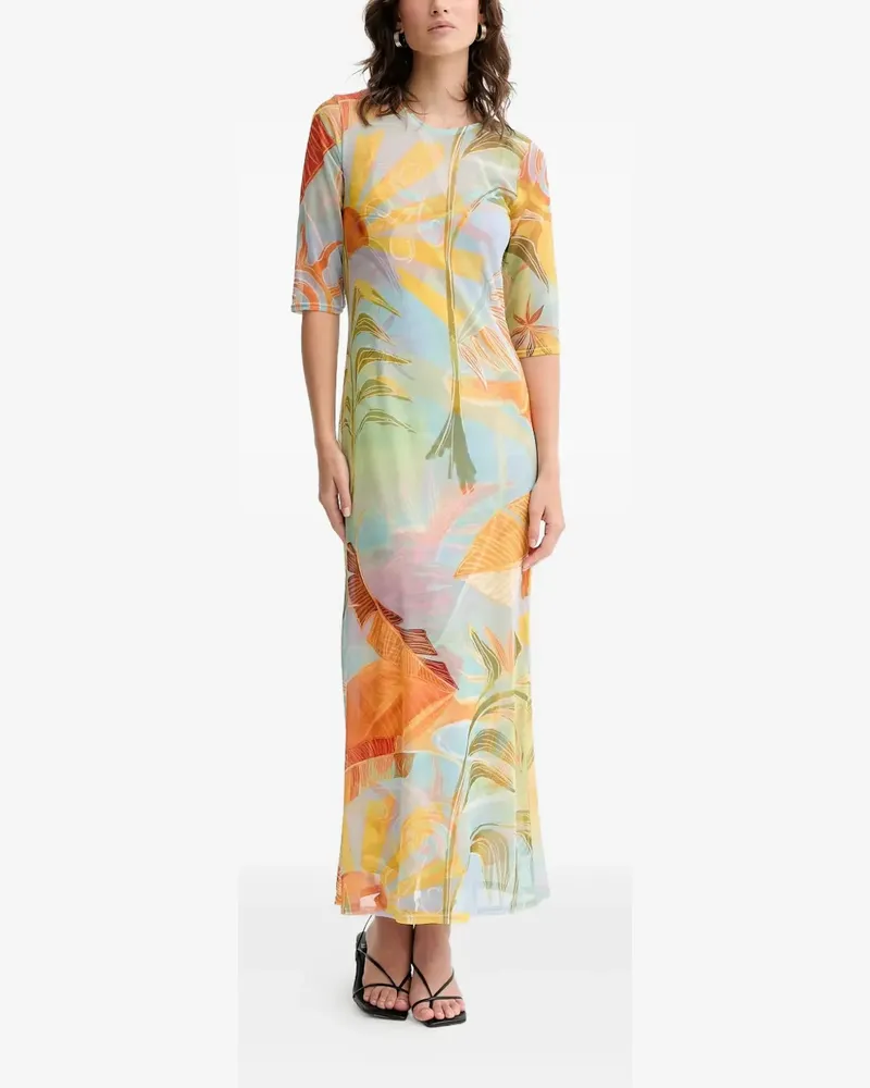 Never Fully Dressed floral-print maxi dress - Blau Blau