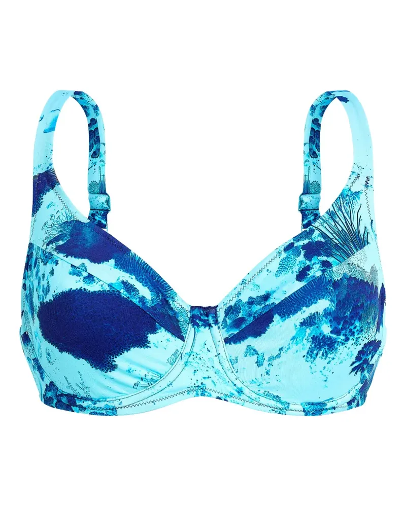 Vilebrequin Coral Reef bikini top - Blau Blau