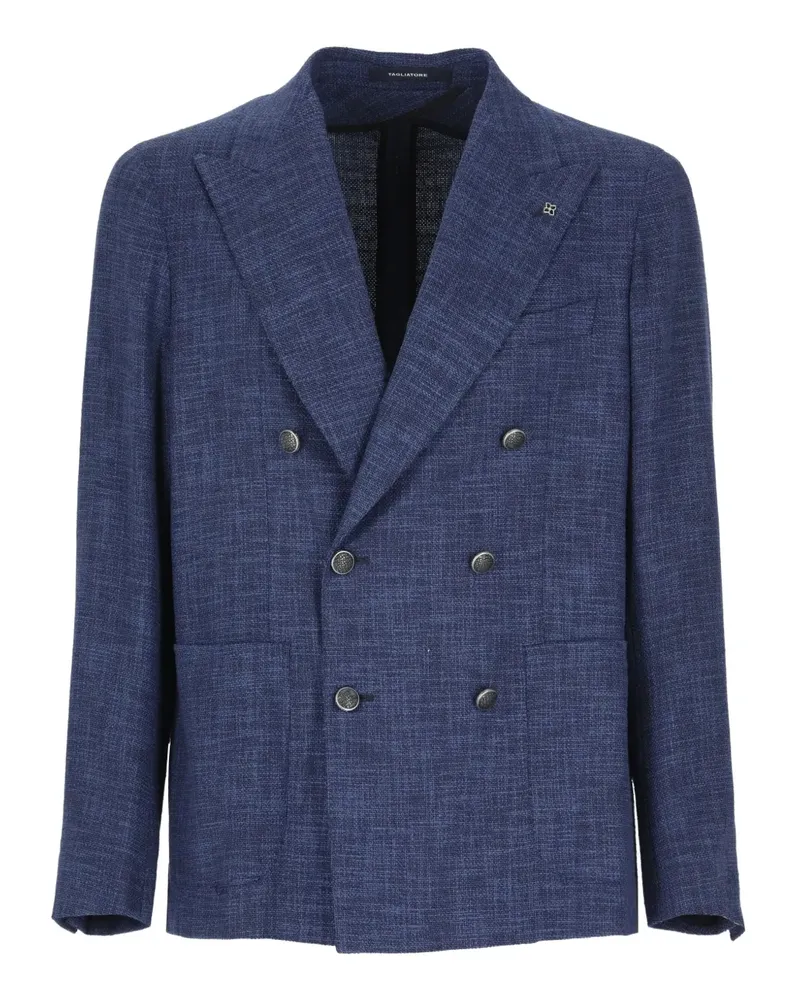 Tagliatore Doppelreihiges Sakko - Blau Blau