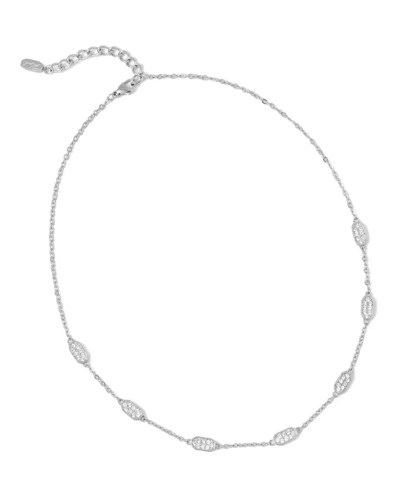 Karl Lagerfeld Verzierte Halskette - Silber Silber