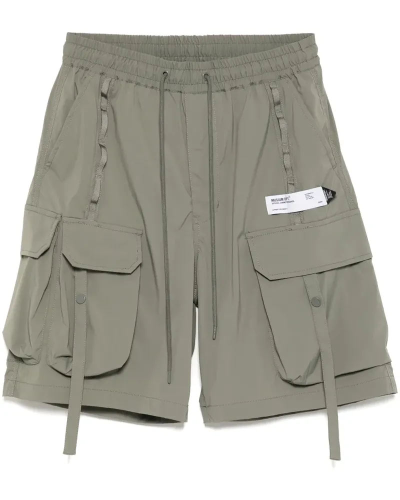 Musium Div. Cargo-Shorts mit Logo-Patch - Grün Grün