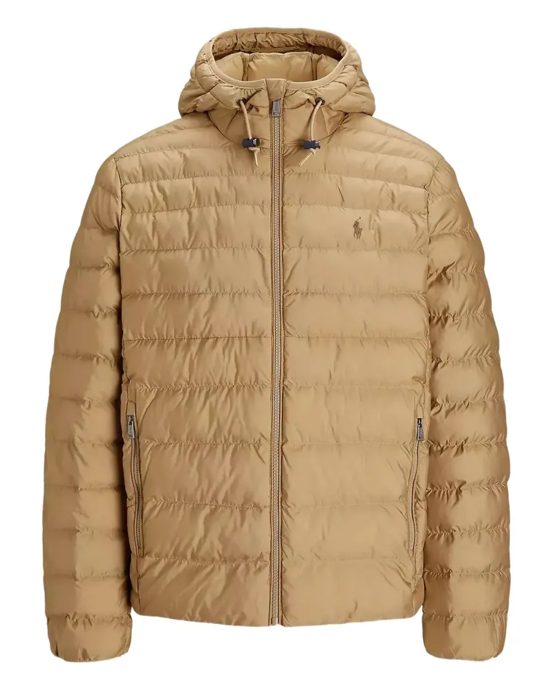 Ralph Lauren hooded zipped quilted jacket - Nude Nude