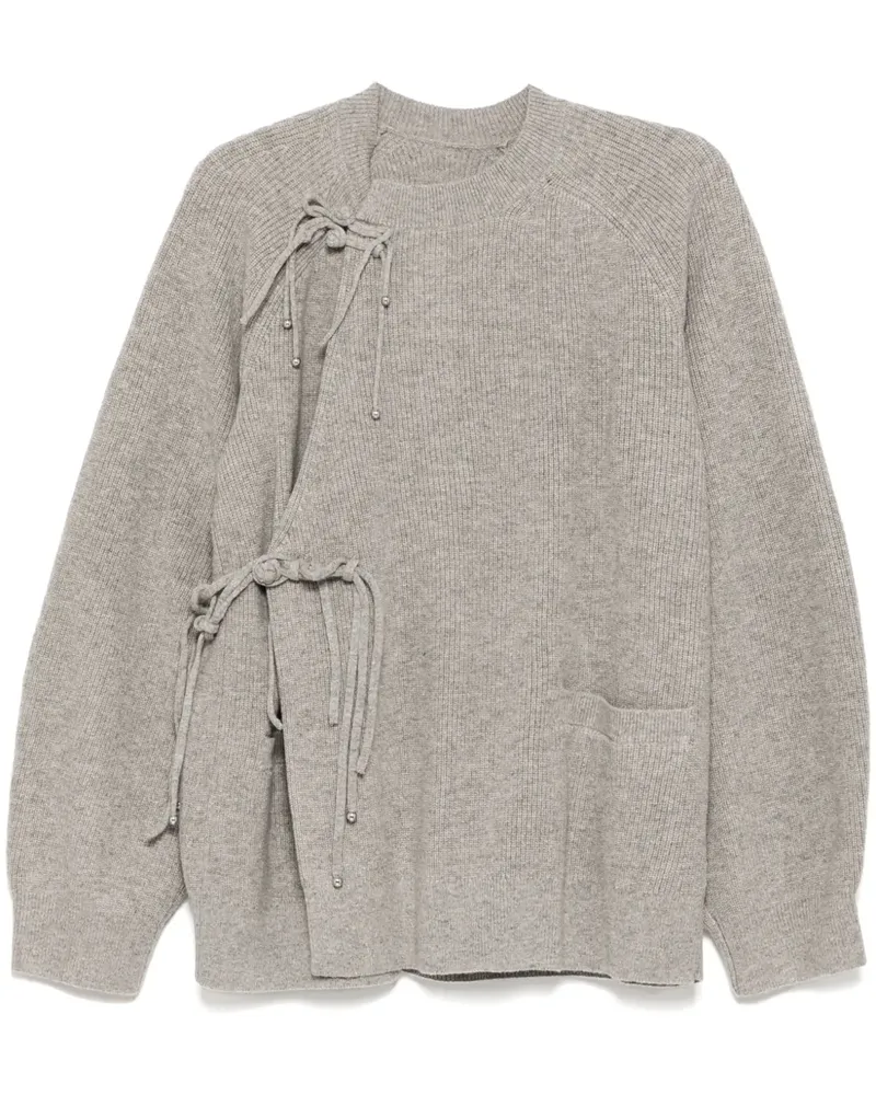 JNBY Cardigan mit rundem Ausschnitt - Grau Grau