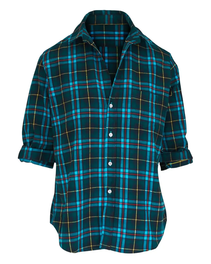 Frank & Eileen Karierte Bluse - Grün Grün